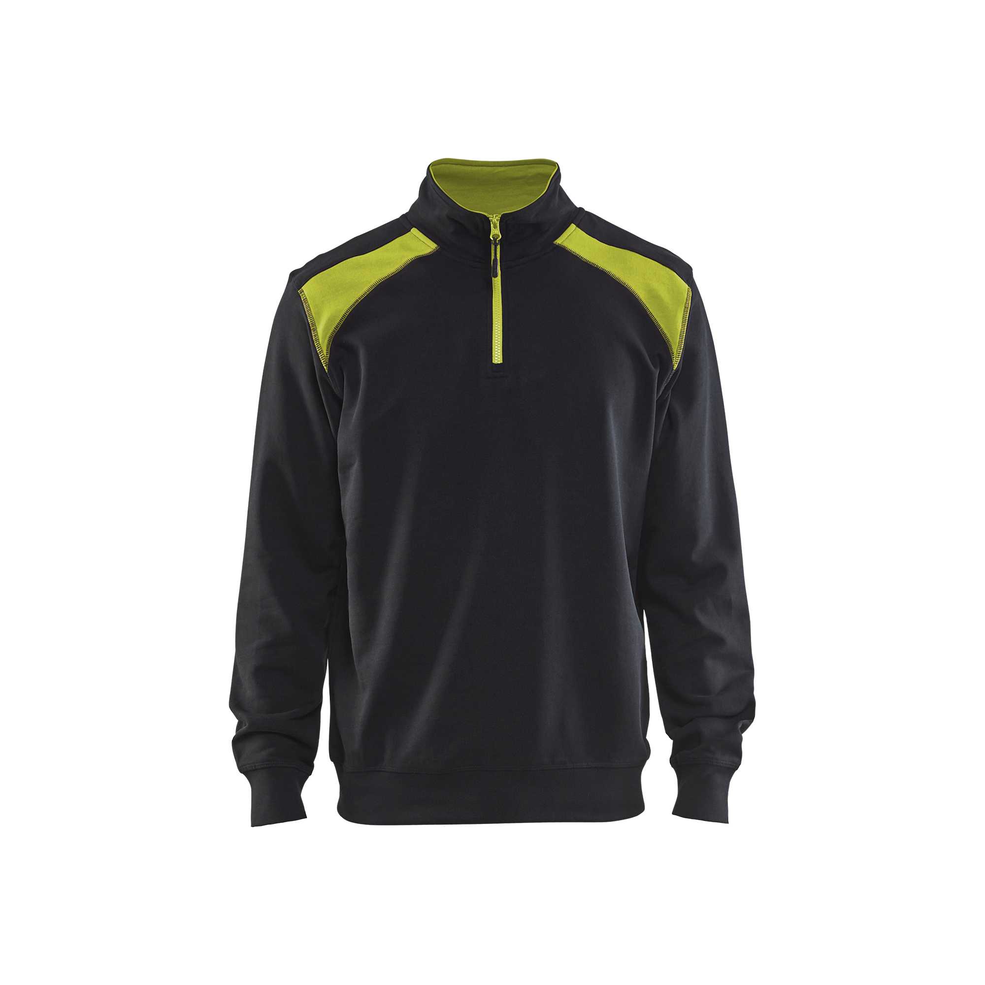 BLAKLADER 33531158 Half Zip 2 Tone Sweatshirt Work Sweatshirt MEN - 100% Cotton